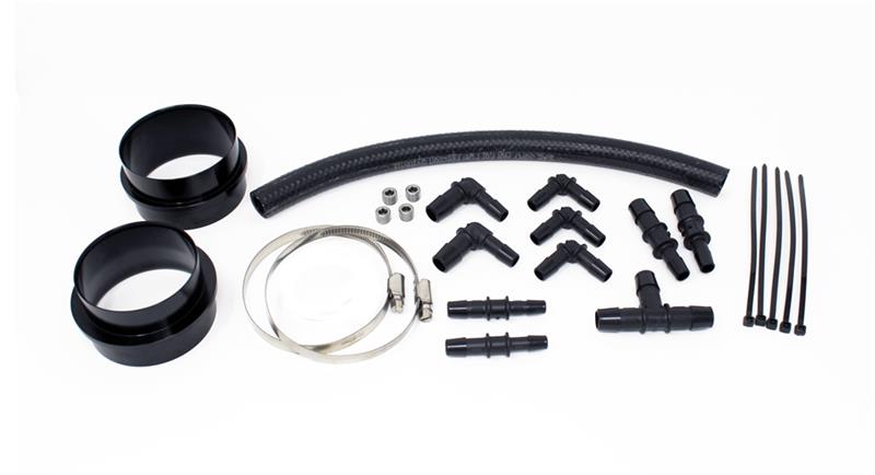 Torque Solution Turbo Inlet Hose Black : for 02-07 Subaru WRX/STI/Legacy GT - view 3