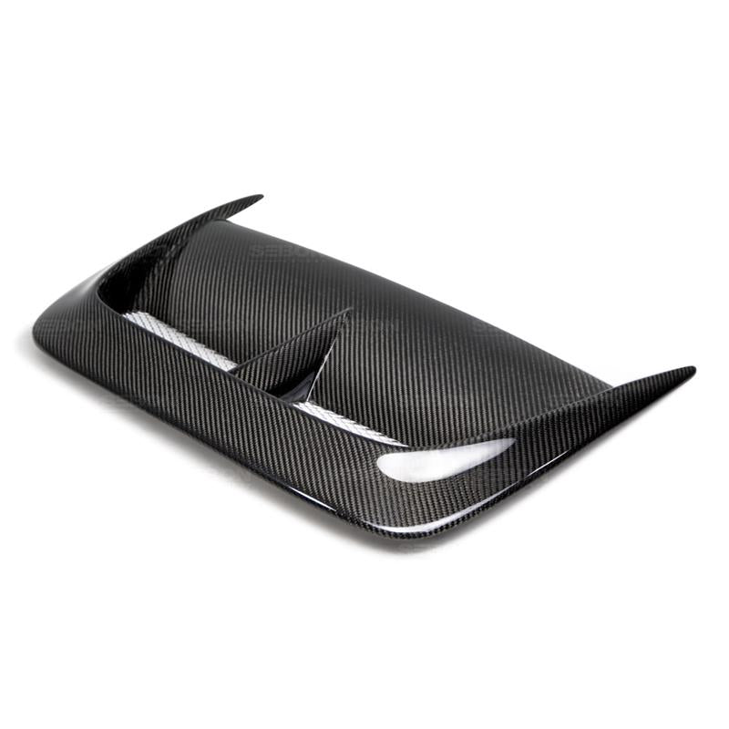 Seibon CW Carbon Fiber Hood Scoop - Only Fits OEM Hoods for 04-05 Subaru WRX/STI - view 5