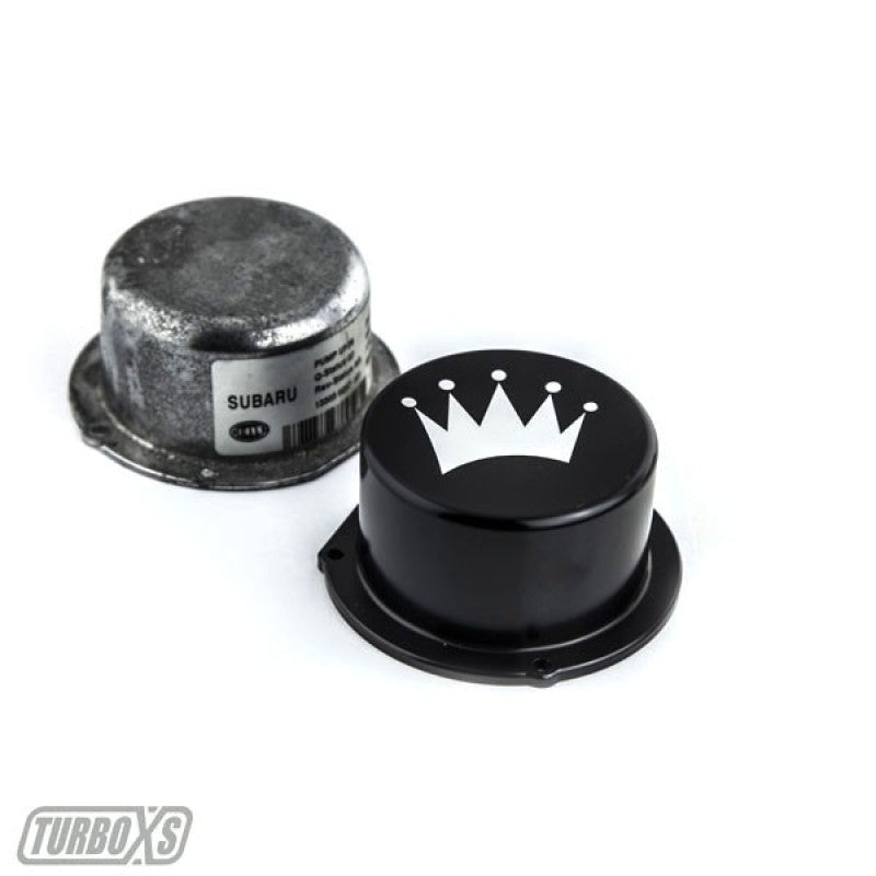 Turbo XS Billet Aluminum Vacuum Pump Cover - Black for 15-16 Subaru WRX - view 3