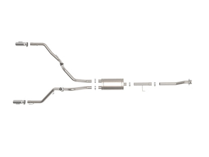 aFe 21-26 Ford F150 Tremor Gemini XV 3IN 304SS Cat-Back Exhaust Dual Rear Exit w/Polished Tips