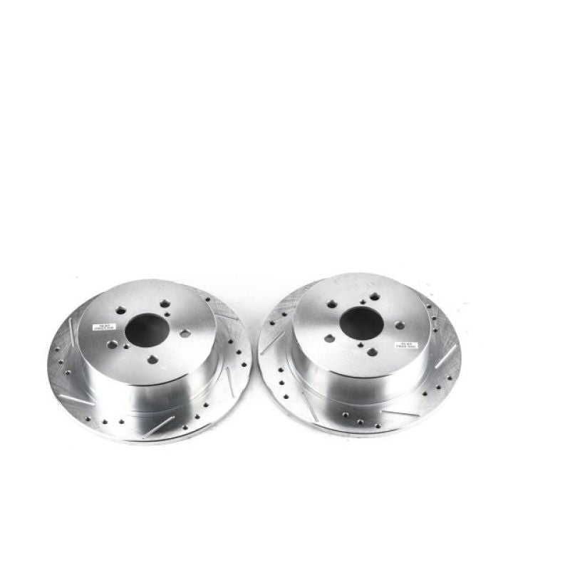 PowerStop Power Stop Rear Evolution Drilled Slotted Rotors - Pair