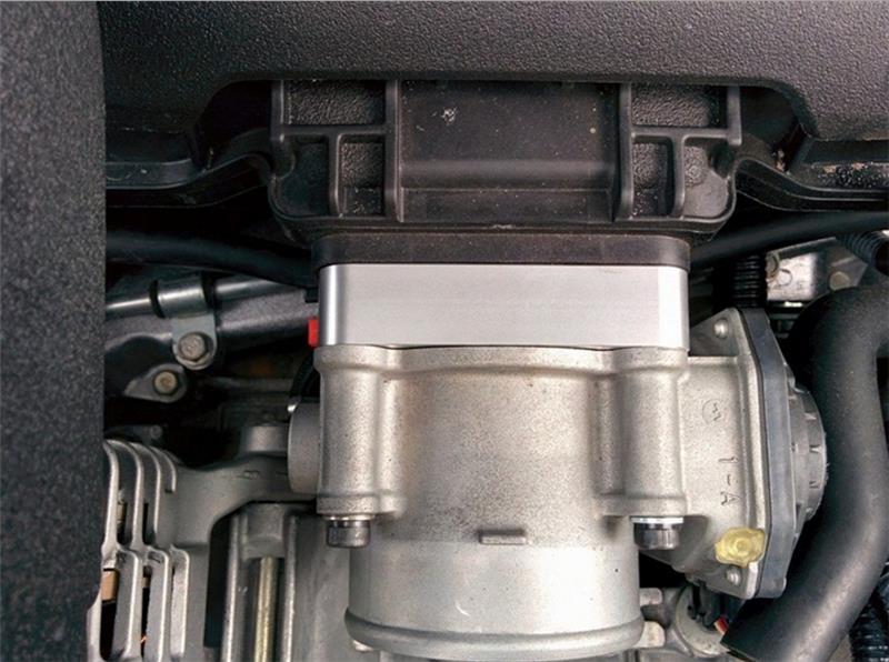 Torque Solution Throttle Body Spacer + BRZ Scion FR-S - Silver - view 3