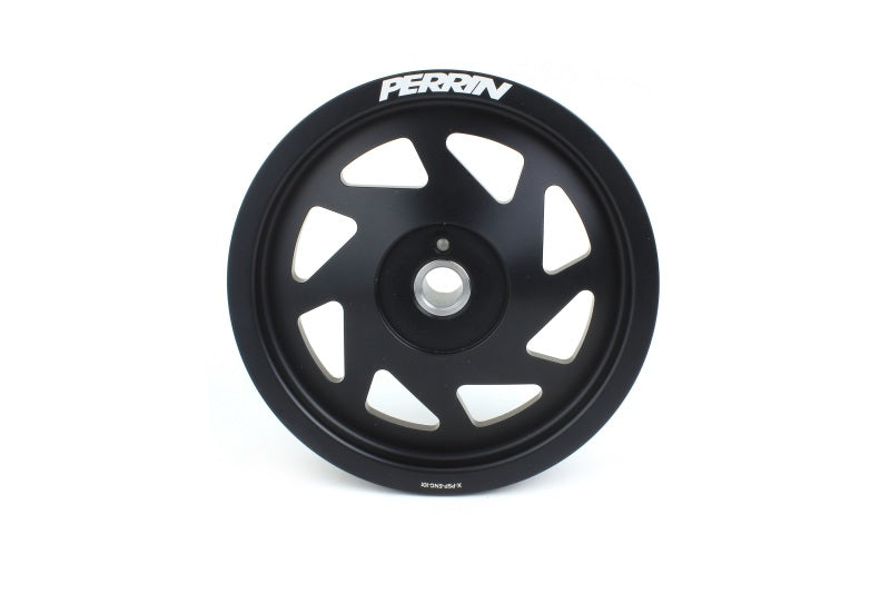 Perrin Performance PERRIN Lightweight Crank Pulley - Black for 19-21 Subaru WRX