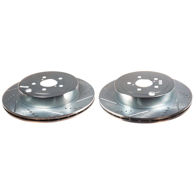 PowerStop Power Stop BRZ Rear Evolution Drilled Slotted Rotors - Pair