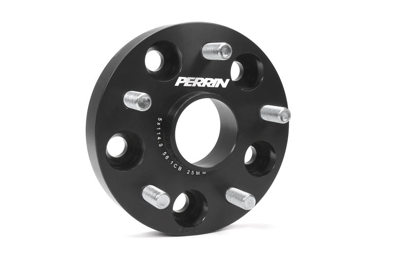 Perrin Performance PERRIN 25mm Wheel Spacers 5x114.3 BP with 56mm Hub - Black - view 2