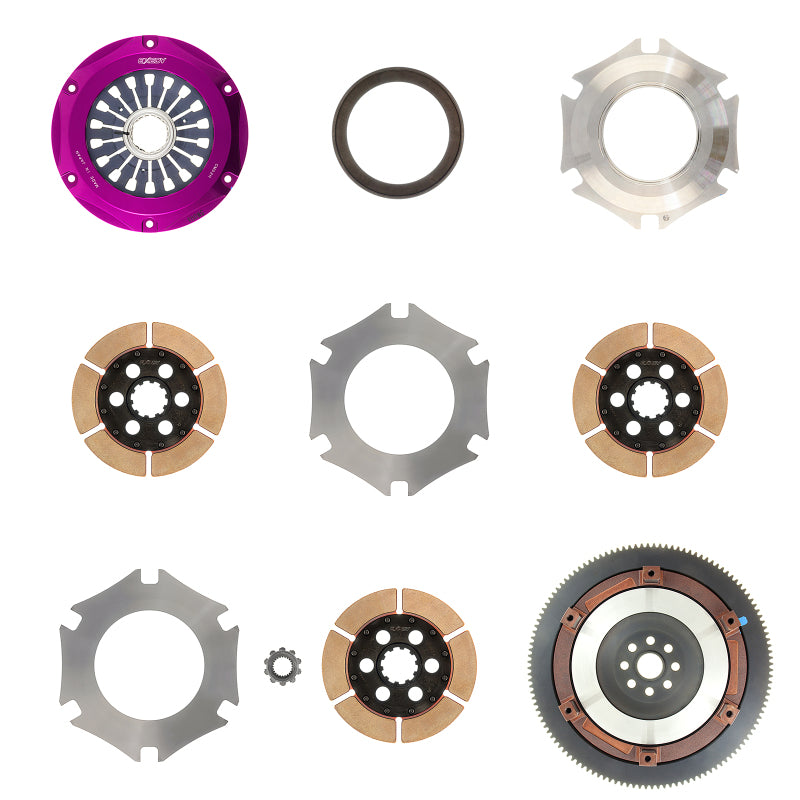 Exedy Hyper Triple Cerametallic Clutch Rigid Disc Pull Type Cover for 2002-2005 Subaru WRX/Impreza - view 3