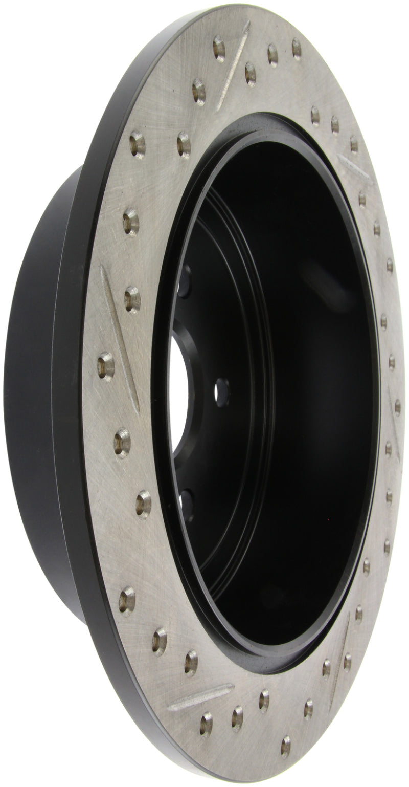 Stoptech Coupe Sedan Slotted Drilled Left Rear Rotor for 08-10 Subaru WRX/STI/Impreza