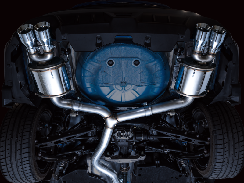 AWE Tuning + VB Touring Edition Exhaust - Chrome Silver Tips for 2022 Subaru WRX - view 2