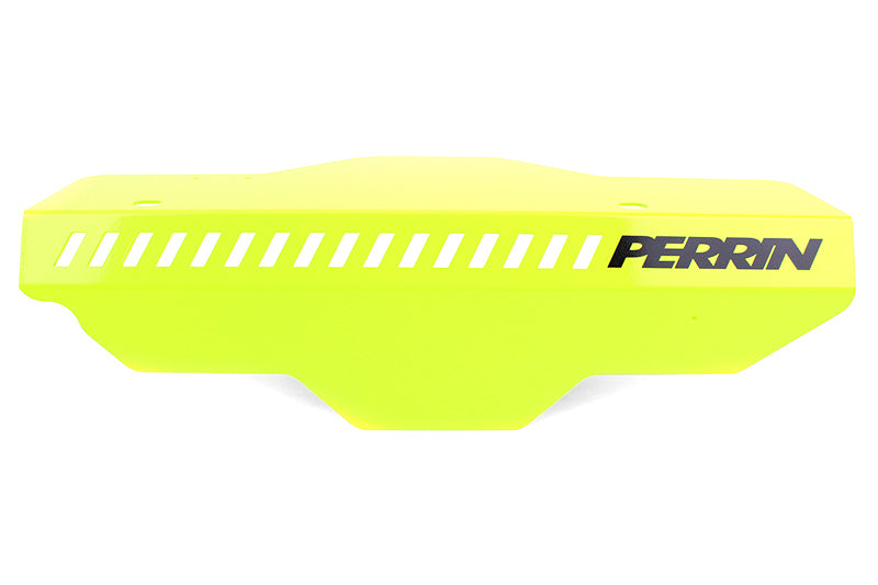 Perrin Performance PERRIN Pulley Cover - Neon Yellow for 02-14 Subaru WRX/STI/Impreza - view 3