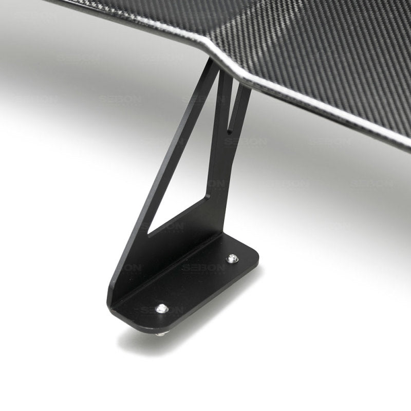 Seibon Carbon Fiber Rear Spoiler - GT Style for 15-18 Subaru WRX/STI - view 6