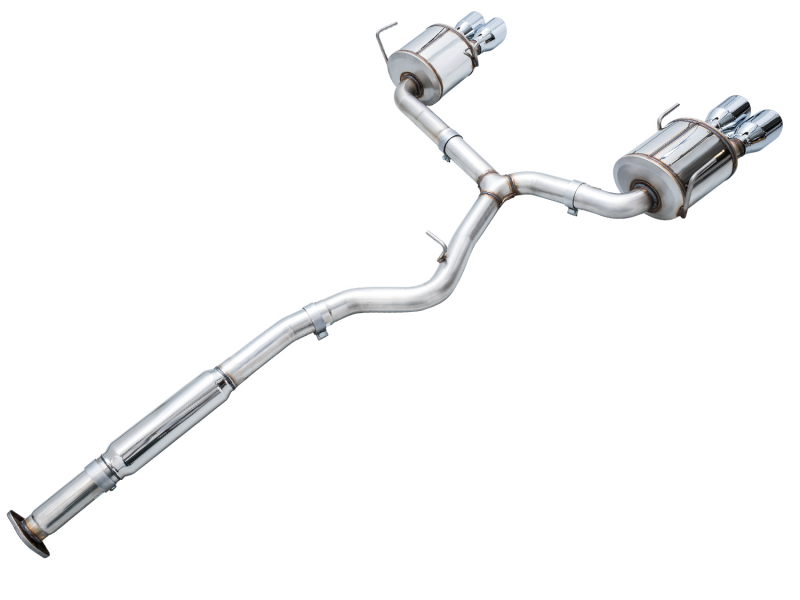 AWE Tuning + VB Touring Edition Exhaust - Chrome Silver Tips for 2022 Subaru WRX - view 8