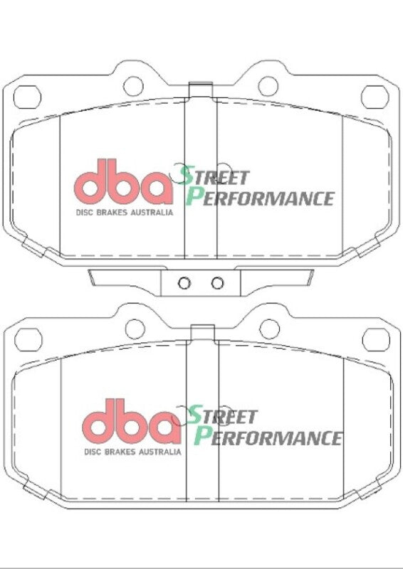 DBA SP500 Front Brake Pads for 06-07 Subaru WRX - view 2