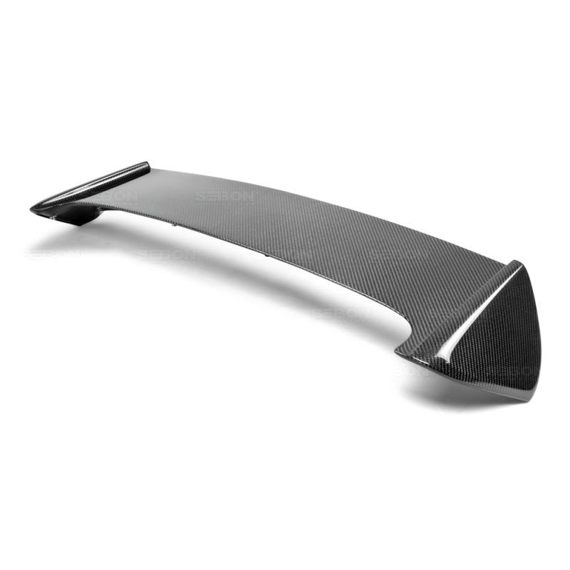 Seibon Hatchback -Style Carbon Fiber Rear Spoiler with LED Light Included for 08-11 Subaru WRX/STI - view 6