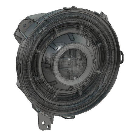 Oracle Oculus Bi-LED Projector Headlights for Jeep JL/Gladiator JT - Matte Black - 5500K