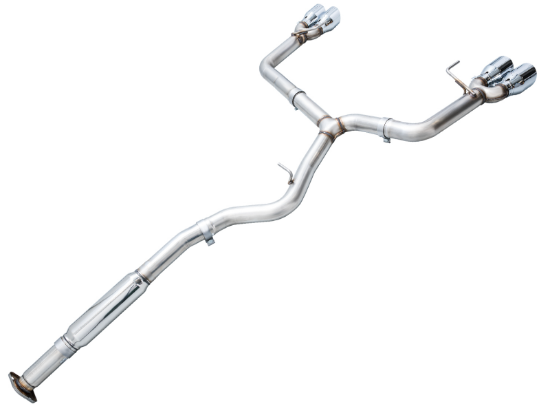 AWE Tuning + VB Track Edition Exhaust - Chrome Silver Tips for 2022 Subaru WRX - view 7