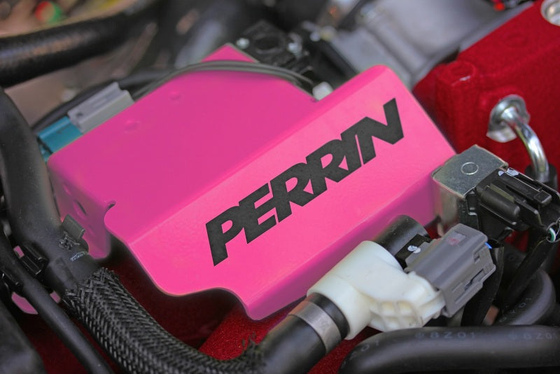 Perrin Performance PERRIN Boost Control Solenoid Cover - Hyper Pink for 08-21 Subaru STI - view 3