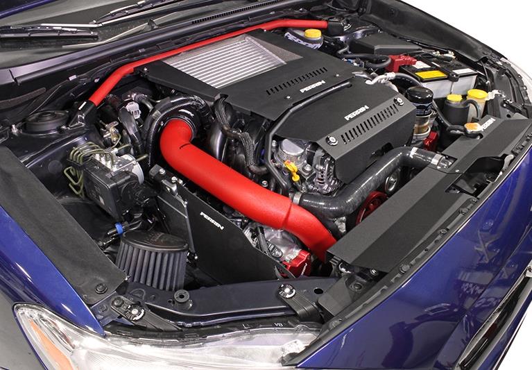 Perrin Performance PERRIN Charge Pipe - Red for 15-21 Subaru WRX - view 5