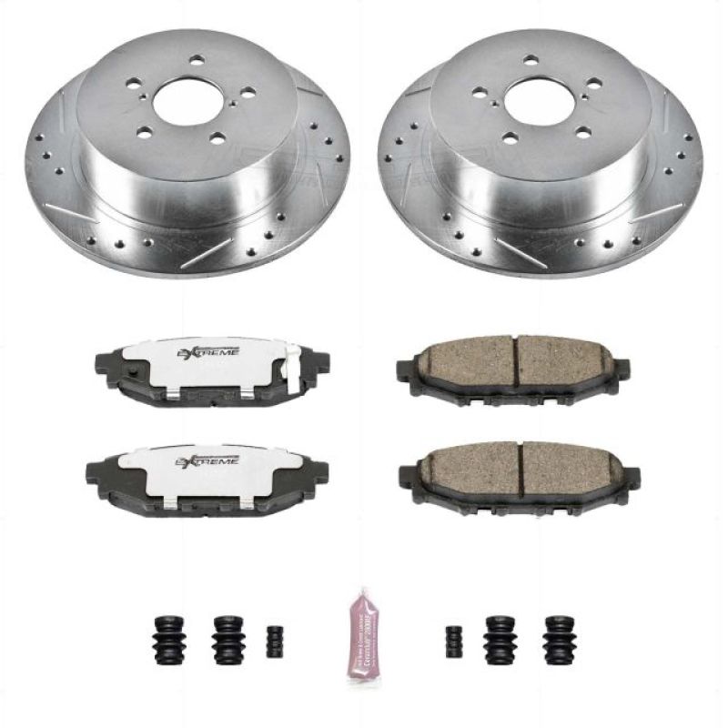 PowerStop Power Stop Rear Z26 Street Warrior Brake Kit