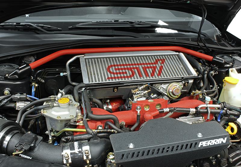 Perrin Performance PERRIN Crosstrek FR Strut Brace - Red for 08-14 Subaru WRX/STI/Impreza - view 5