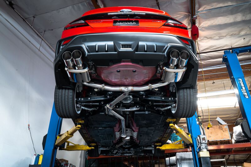 Remark 22+ VB Stainless Steel Quad Tip Cat-Back Exhaust - Resonated for Subaru WRX - view 3