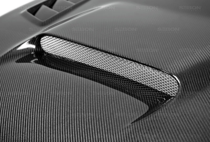 Seibon CW-style Carbon Fiber Hood for 08-09 Subaru WRX/STI - view 3