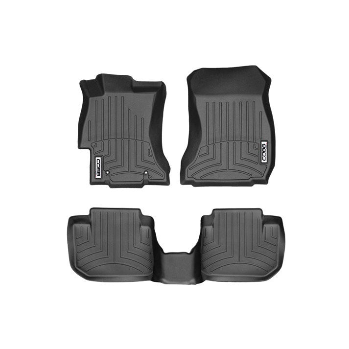 COBB 15-17 Subaru WRX / STI Front FloorLiner by WeatherTech - Black