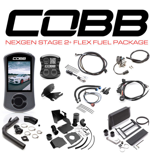 Cobb 15-17 Subaru WRX NexGen Stage 2 + CAN Flex Fuel Power Package (SF Intake) - Black