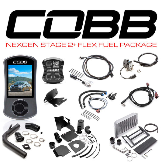 Cobb 18-21 Subaru WRX NexGen Stage 2 + CAN Flex Fuel Power Package (SF Intake) - Silver
