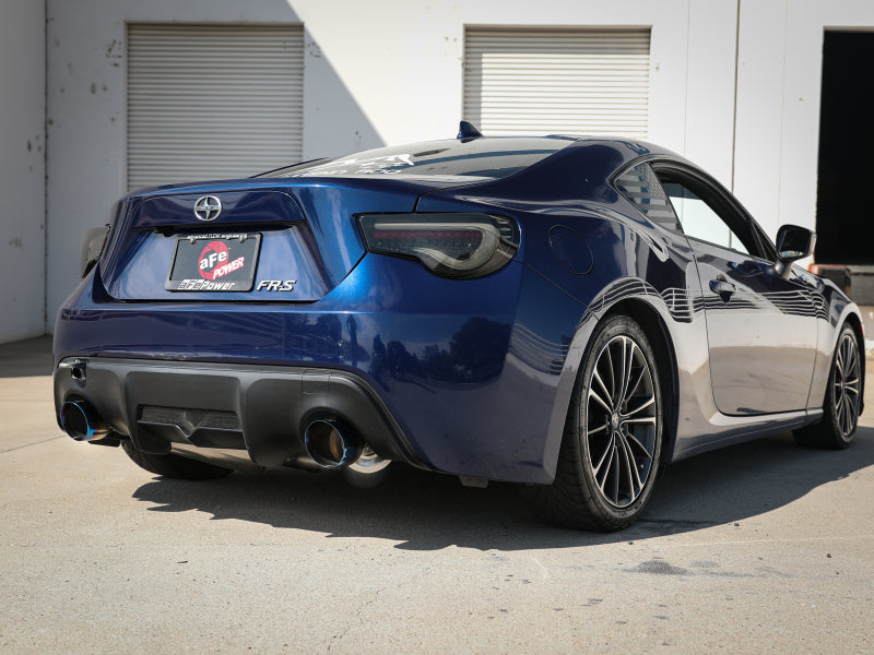 aFe Takeda Exhaust Axle-Back Scion FRS BRZ 304SS Blue Flame Dual Tips Exhaust - view 7