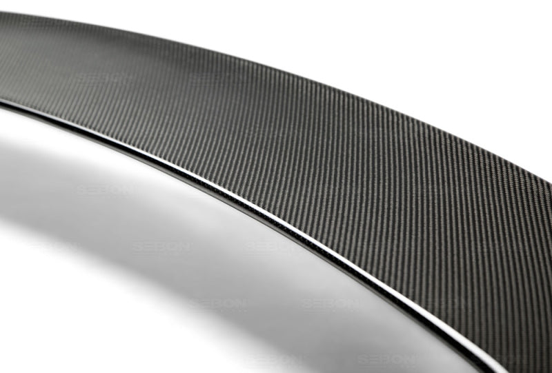 Seibon Carbon Fiber CH Style Rear Roof Spoiler for 06-07 Subaru WRX/STI - view 3