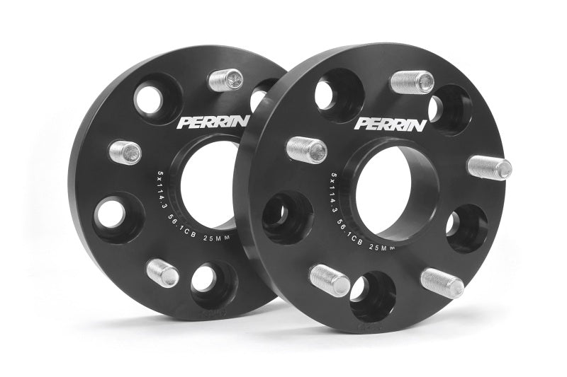 Perrin Performance PERRIN 25mm Wheel Spacers 5x114.3 BP with 56mm Hub - Black
