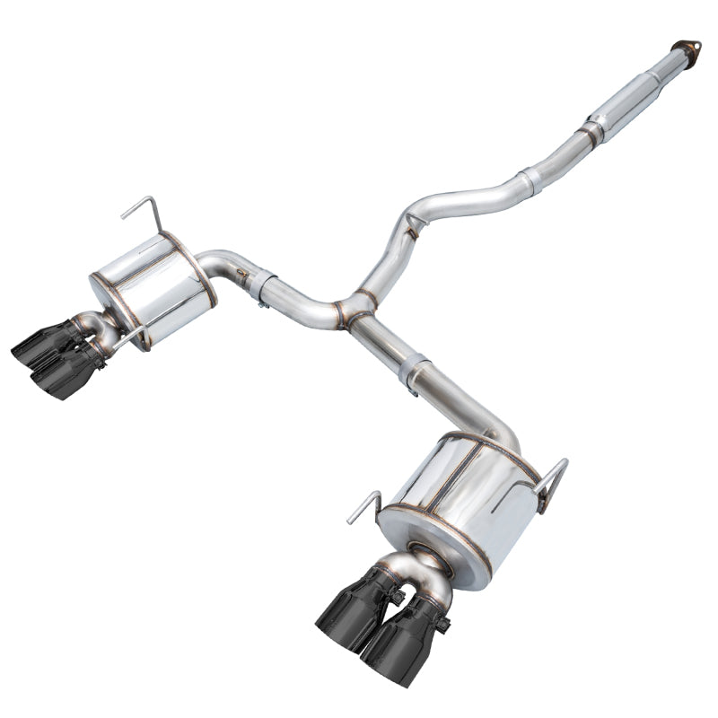 AWE Tuning VA GV GV Sedan Touring Edition Exhaust - Diamond Black Tip for Subaru WRX/STI