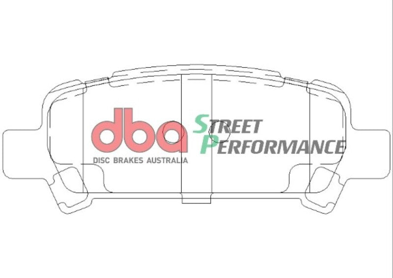 DBA SP500 Rear Brake Pads for 02-03 Subaru WRX - view 2