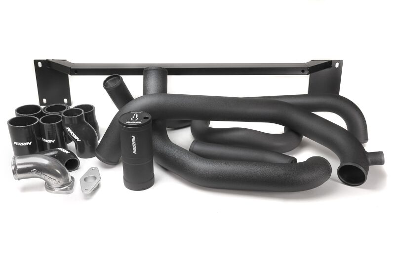 Perrin Performance PERRIN Front Mount Intercooler Boost Tube Kit - Black for 08-14 Subaru WRX
