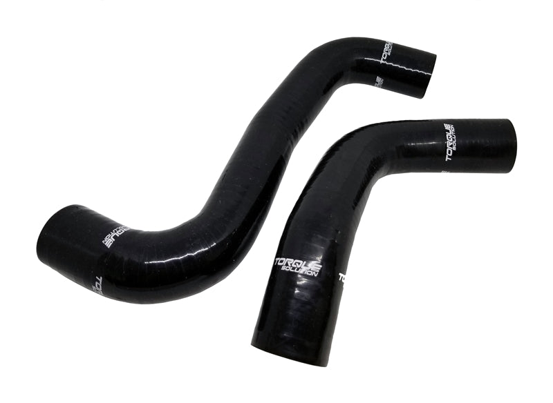 Torque Solution Silicone Radiator Hose Kit - Black for 08-14 Subaru WRX/STI/Forester XT