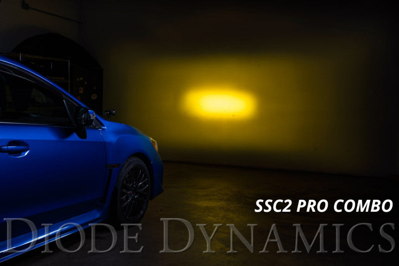 Diode Dynamics Pro Stage Series 2in LED Ditch Light Kit - Yellow Combo for 15-21 Subaru WRX/STI - view 8
