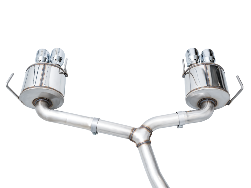 AWE Tuning + VB Touring Edition Exhaust - Chrome Silver Tips for 2022 Subaru WRX - view 10