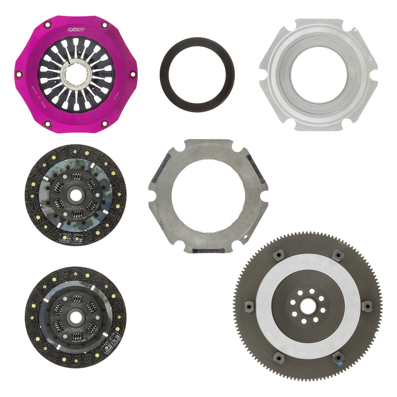 Exedy EJ255 EJ257 Twin-Organic Clutch Kit for 04-17 Subaru WRX/STI - view 2