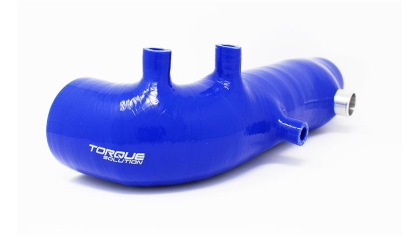 Torque Solution Turbo Inlet Hose Black: FTX - Blue for 02-07 Subaru WRX/STI/Legacy GT - view 2