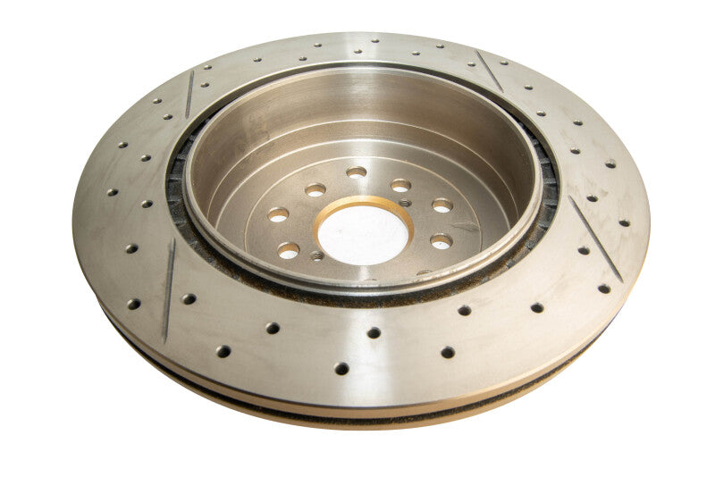 DBA 10 Stud Hole Rear Drilled Slotted Street Series Rotor for 02-07 Subaru WRX/STI - view 3
