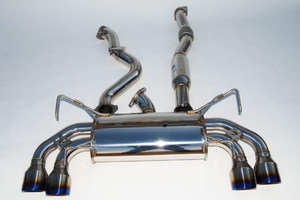 Invidia 11 Dual Q300 Titanium Tip Cat-back Exhaust for 08-11 Subaru WRX/STI