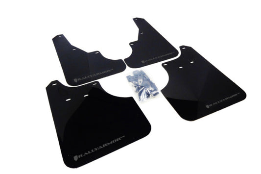 Rally Armor Black UR Mud Flap with Grey Logo