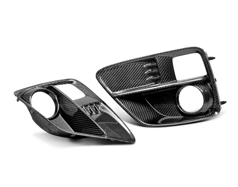 Seibon Carbon Fiber Fog Light Surrounds for 15-17 Subaru WRX/STI/Impreza - view 3