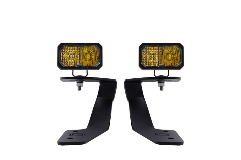 Diode Dynamics Crosstrek Stage Series 2in LED Ditch Light Kit - Yellow Pro Combo