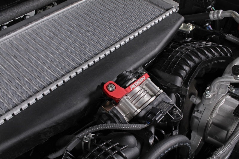 Perrin Performance PERRIN Ascent Outback Turbo TMIC Bracket - Red for 22-26 Subaru WRX - view 5