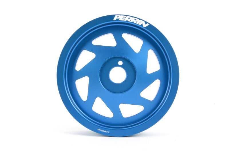 Perrin Performance PERRIN BRZ Crosstrek Lightened Crank Pulley - Blue for 15-18 Subaru WRX