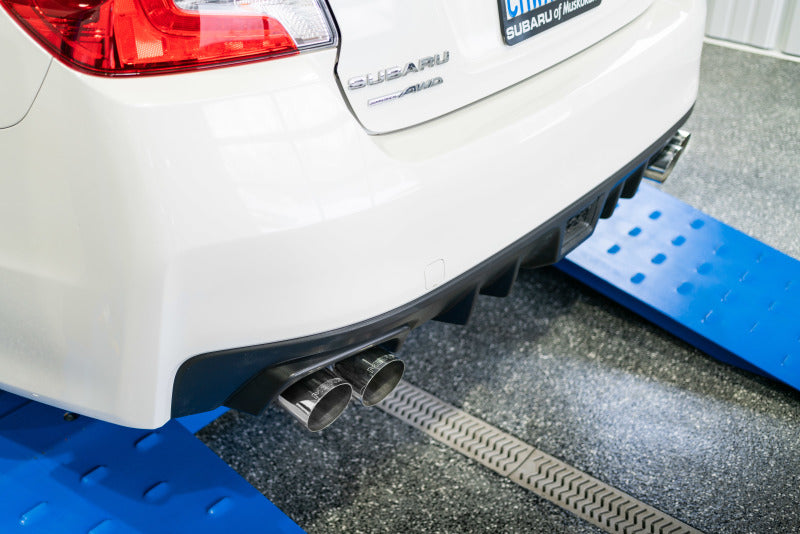 MBRP 2.5in Dual Split Rear Exit with 3.5in CF Tips - T304 for 15-19 Subaru WRX/STI - view 4