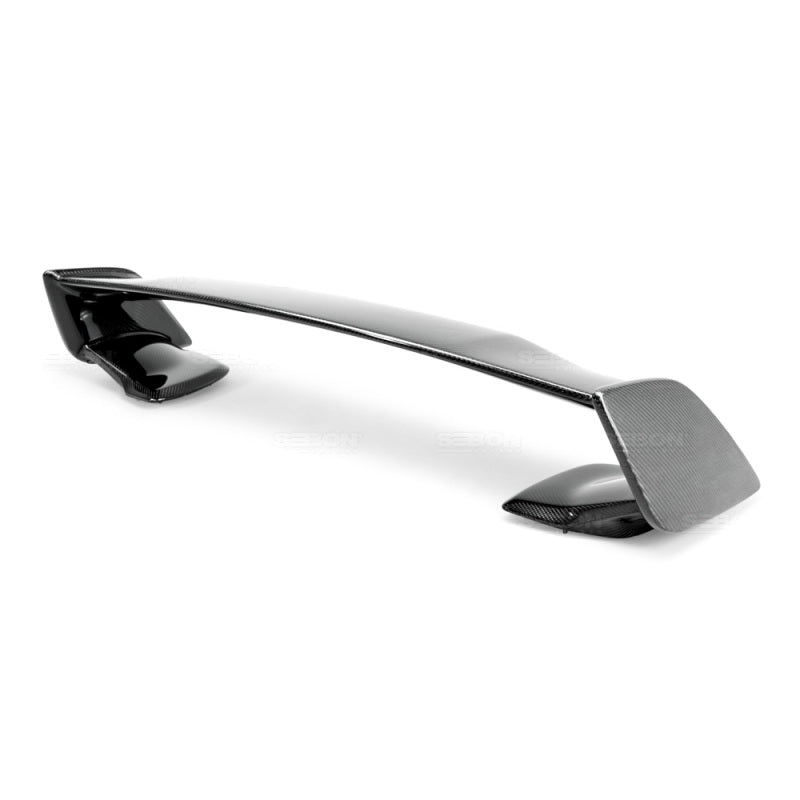 Seibon 4dr OEM-style Carbon Fiber Rear Spoiler for 08-10 Subaru WRX/STI - view 2