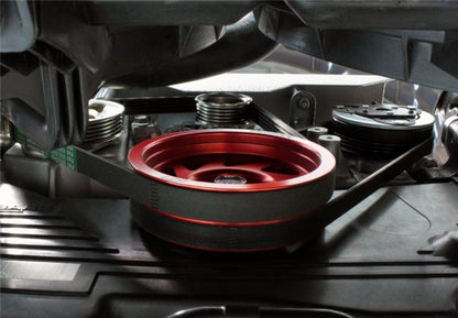 Perrin 93+ Impreza (WRX/STi) Crank Pulley - Red (w/AC)