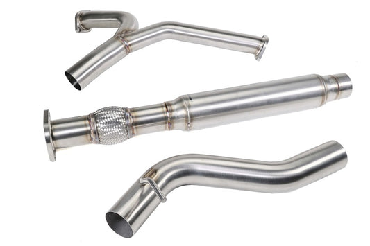 Perrin Performance PERRIN Stainless Steel Midpipe with Resonator 3in. for 22-26 Subaru WRX